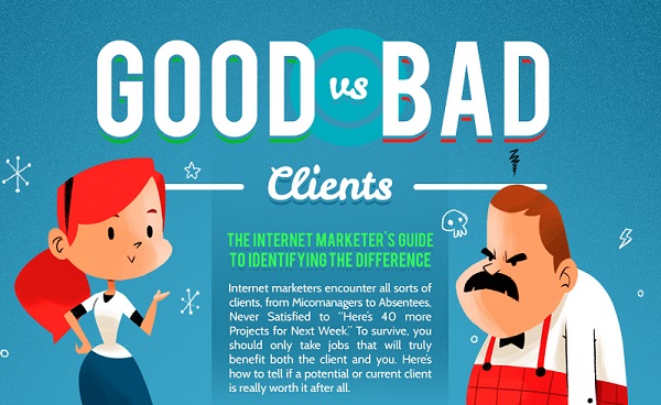 Clienți buni vs clienți răi într-un infografic util